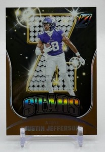 Justin Jefferson 50 Z-Stars 2023 Zenith Minnesota Vikings Football Card No. 19