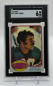 Larry Csonka 1976 Topps SGC 6 Vintage Graded Slab Football Card No. 437