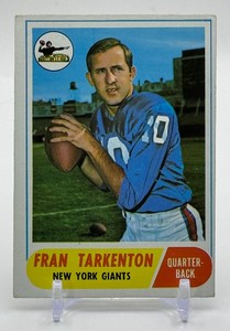 Fran Tarkenton 1968 Topps Vintage Football Card No. 161