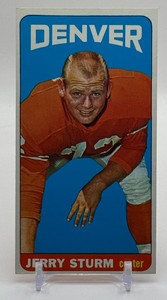 Jerry Sturm 1965 Topps Tall Boy Vintage Football Card No. 64