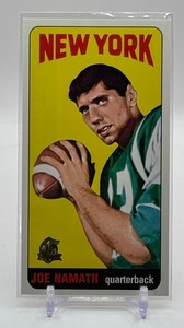 Joe Namath 1965 Reprint Tall Boy 1996 Topps Factory Seal Football Card No. 122