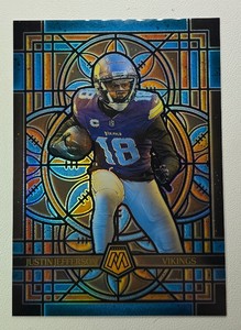 Justin Jefferson JUMBO Oversized Stained Glass 2025 Mosaic Minnesota Vikings Football Card No. 16