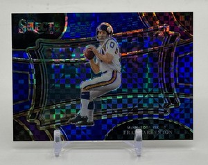 Fran Tarkenton 49 2023 Select Blue Checker Field Level Minnesota Vikings Football Card No. 363