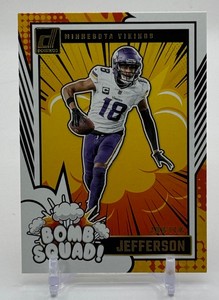 Justin Jefferson Bomb Squad 2024 Donruss Minnesota Vikings Football Card No. 20