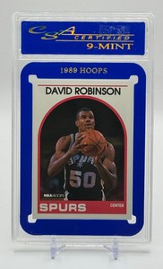 David Robinson RC1989 Hoops CSA 9 Rookie Graded Slab Basketball Card No. 310