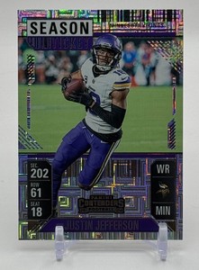 Justin Jefferson 2024 Contenders Minnesota Vikings Football Card No. 65