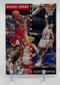 Michael Jordan  Scottie Pippen Scoring Threats 1992-93 Upper Deck Basketball Card No. 62 (2)