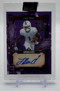 Jayden Reed RC Auto 4 2023 Wild Card Rookie Football Card No. 5CDM-52