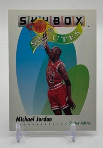 Michael Jordan Sky Box Salutes 1992 Skybox Basketball Card No. 572