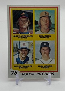 1978 Topps Rookie Pitchers w Jack Morris Rookie Baseball Card No. 703