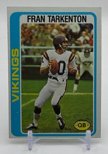Fran Tarkenton 1978 Topps Minnesota Vikings Football Card No. 100