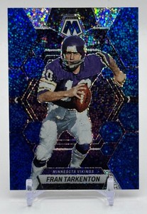 Fran Tarkenton 96 Blue Sparkle 2023 Mosaic Minnesota Vikings Football Card No. 159