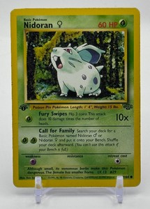 Nidoran 1st Edition Pokemon Trading Card