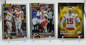 Patrick Mahomes 3-Card Football Card Lot