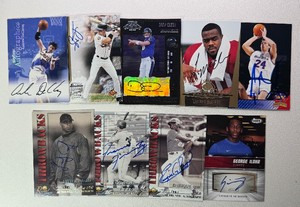 9-Card Auto Multisport Card Lot