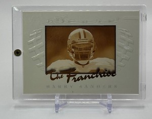 Barry Sanders 1997 Pinnacle The Franchise Football Card