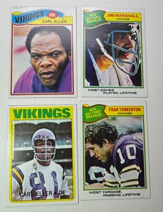 Minnesota Vikings Superstar 1977-78 Topps Football Card Lot