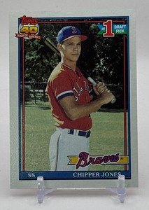 Chipper Jones RC 1991 Topps Rookie Baseball Card No. 333