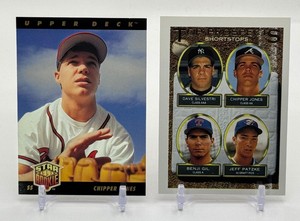 Chipper Jones 2-Card 1991 Rookie Baseball Card Lot