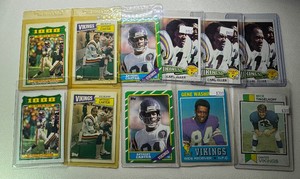 Minnesota Vikings 11-Card Superstar 1980s Football Card Lot