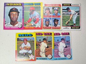 1974-75 Topps 7-Card Vintage Star Baseball Card Lot