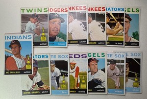 1964 Topps 13-Card Vintage Baseball Card Lot