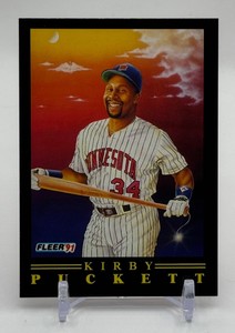Kirby Puckett 1991 Fleer Minnesota Twins Baseball Card