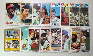 1977-78 Topps 16-Card Baseball Card Lot w Stars