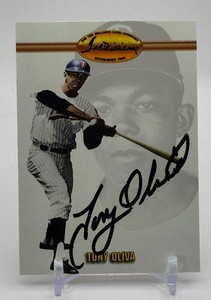 Tony Oliva In-Person Auto (No COA) 1993 Ted Williams Card Company Minnesota Twins Baseball Card No. 50