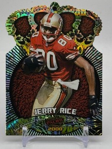 Jerry Rice 2000 Pacific Gold Crown Die-Cut Football Card No. 23