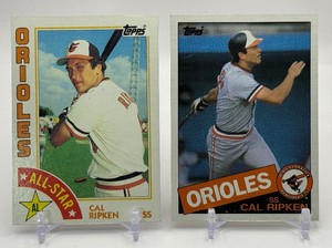 Cal Ripken 2-Card Baseball Card Lot