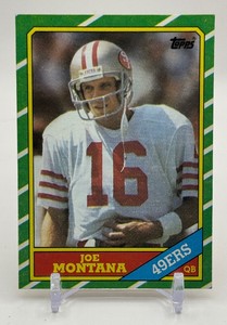 Joe Montana 1986 Topps Football Card No. 156 (2)