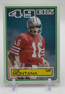 Joe Montana 1983 Topps Football Card No. 169