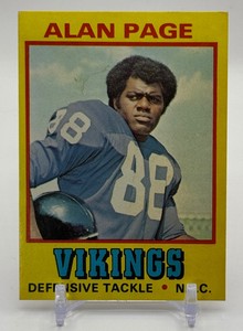 Alan Page 1974 Topps Wonder Bread Vintage Minnesota Vikings Football Card No. 17