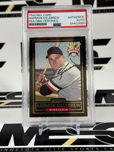 Harmon Killebrew Autograph PSADNA Authentic Slab Hillshire Farms Home Run Heroes Minnesota Twins Baseball Card