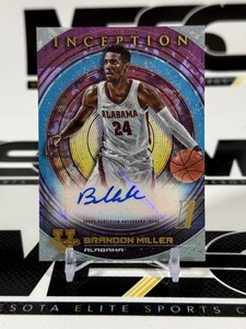 Brandon Miller Auto 2023 Bowman University Inception #BIA-BM Basketball Card