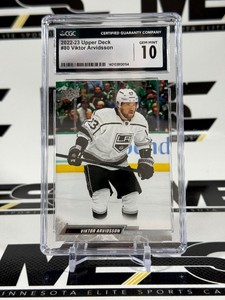 Viktor Arvidsson CGC Graded 10 Gem Mint Slab 2022-23 Upper Deck #80 Hockey Card
