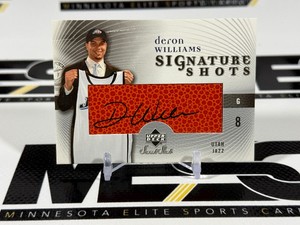 Deron Williams Auto 2005-06 UD Sweet Spot Signature Shots #SS-DW Basketball Card