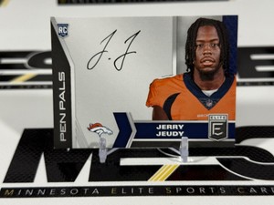 Jerry Jeudy Auto RC 2020 Donruss Elite Pen Pals #PPC Rookie Football Card