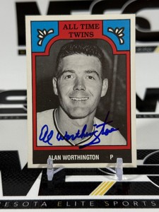 Al Worthington Auto All-Time Twins 1986 #11-TWI Baseball Card