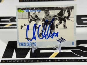 Chris Chelios Auto 1993 Classic Hockey Draft #118 Hockey Card