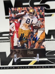 Alan Page Auto 2011 UD Football Legends #14 Minnesota Vikings Football Card