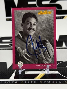 Juan Gonzalez Auro 1991 Leaf Studio #124 Baseball Card