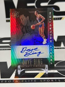 Dave Bing Auto 2019-20 Illusions Trophy Collection #TC-DBG Basketball Card