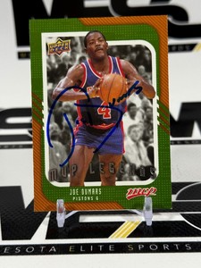 Joe Dumars Auto 2008-09 NBA MVP #247 Basketball Card