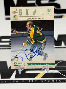 Craig Patrick Auto 2012-23 Classics Signatures #107 Hockey Card