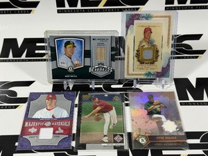 Mark Mulder 5-Card Lot w Bat Relic 250, Game-Worn Pants Relic, 99 Game-Worn Uniferm Relic, RC and More