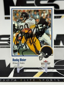 Rocky Bleier Auto 2002 Fleer Throwbacks #6 Pittsburgh Steelers Football Card