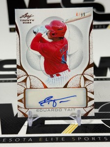 Eduardo Tait Auto 99 2024 Leaf Trinity #BA-ET1 Numbered 499 Baseball Card