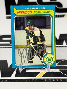 J.P. Parise Autograph 1979-1980 Topps #118 Vintage Minnesota North Stars Hockey Card